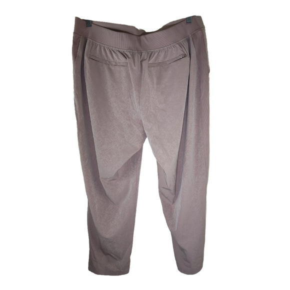 Athleta Light Pink Brooklyn Textured Women's Ankle Pant Size 18 - Picture 2 of 9